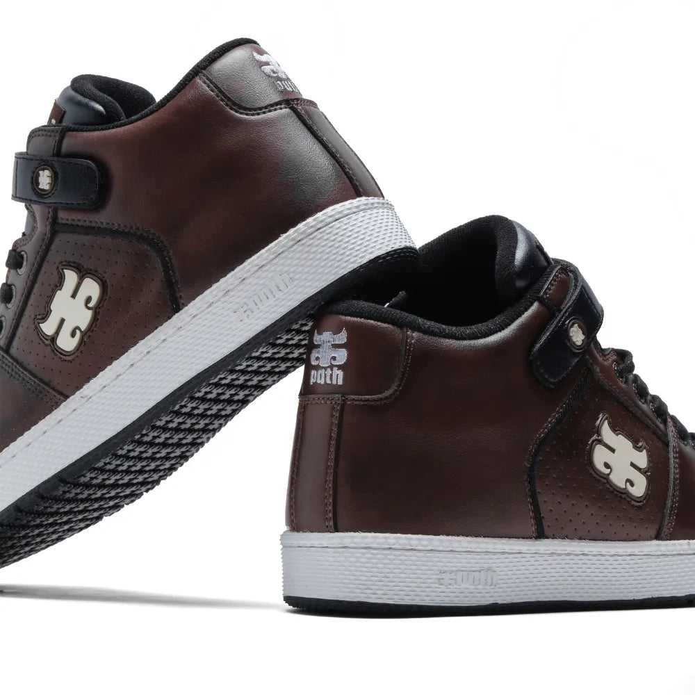 IPATH Grasshopper High-Top Skate Shoes – Brown