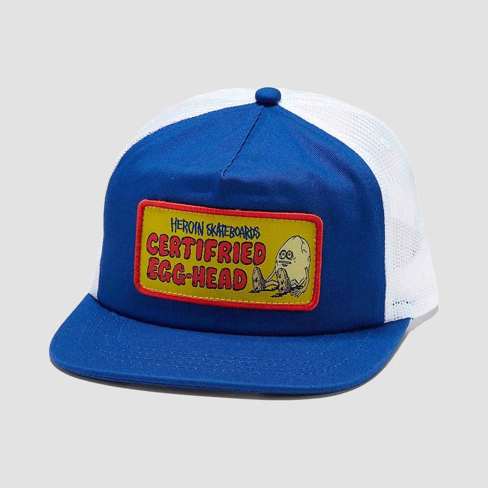 Heroin Certifried Egg-Head Trucker Cap Blue