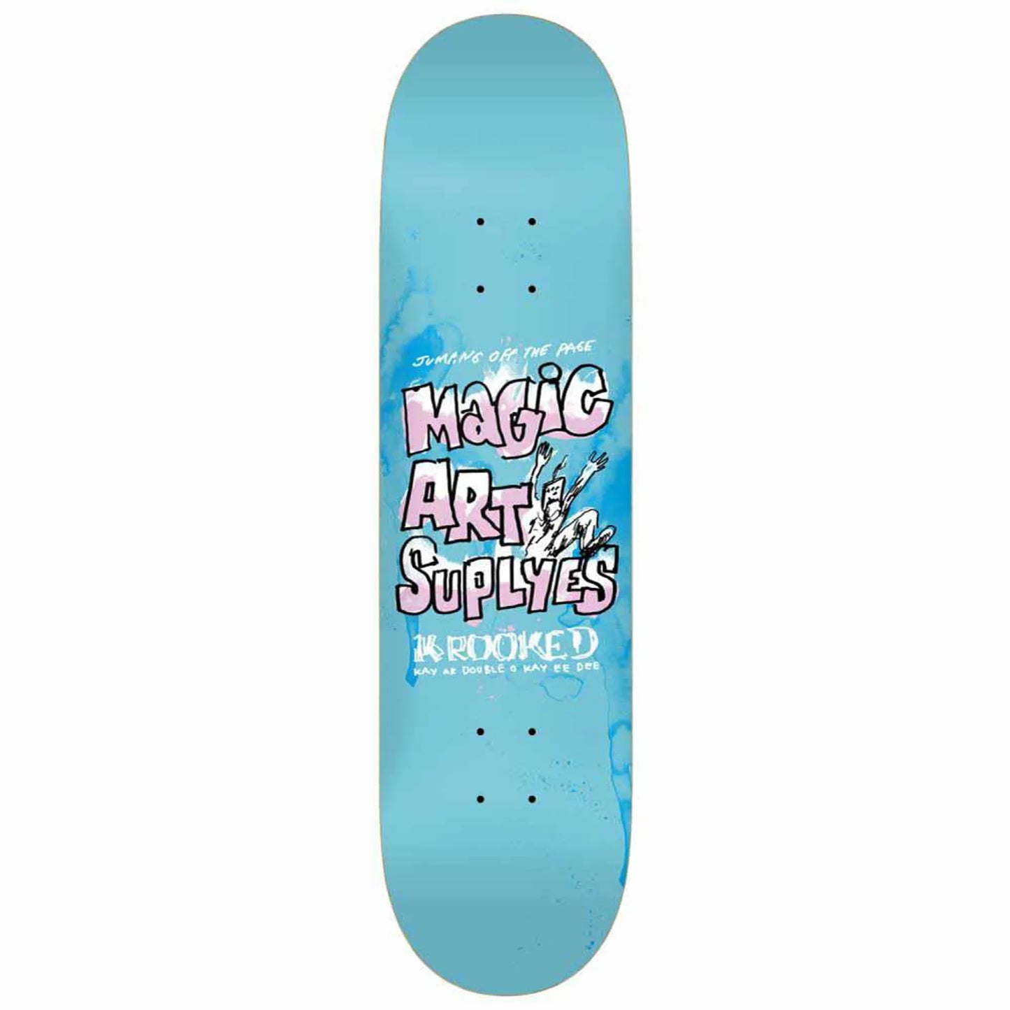 Krooked Deck Team Magic Art Supplies Blue 8.06