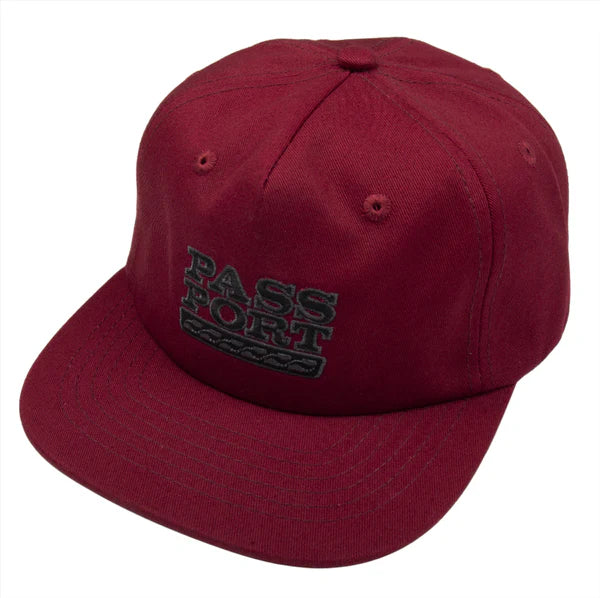 Pass~Port Auto 5 Panel Cap (Maroon)