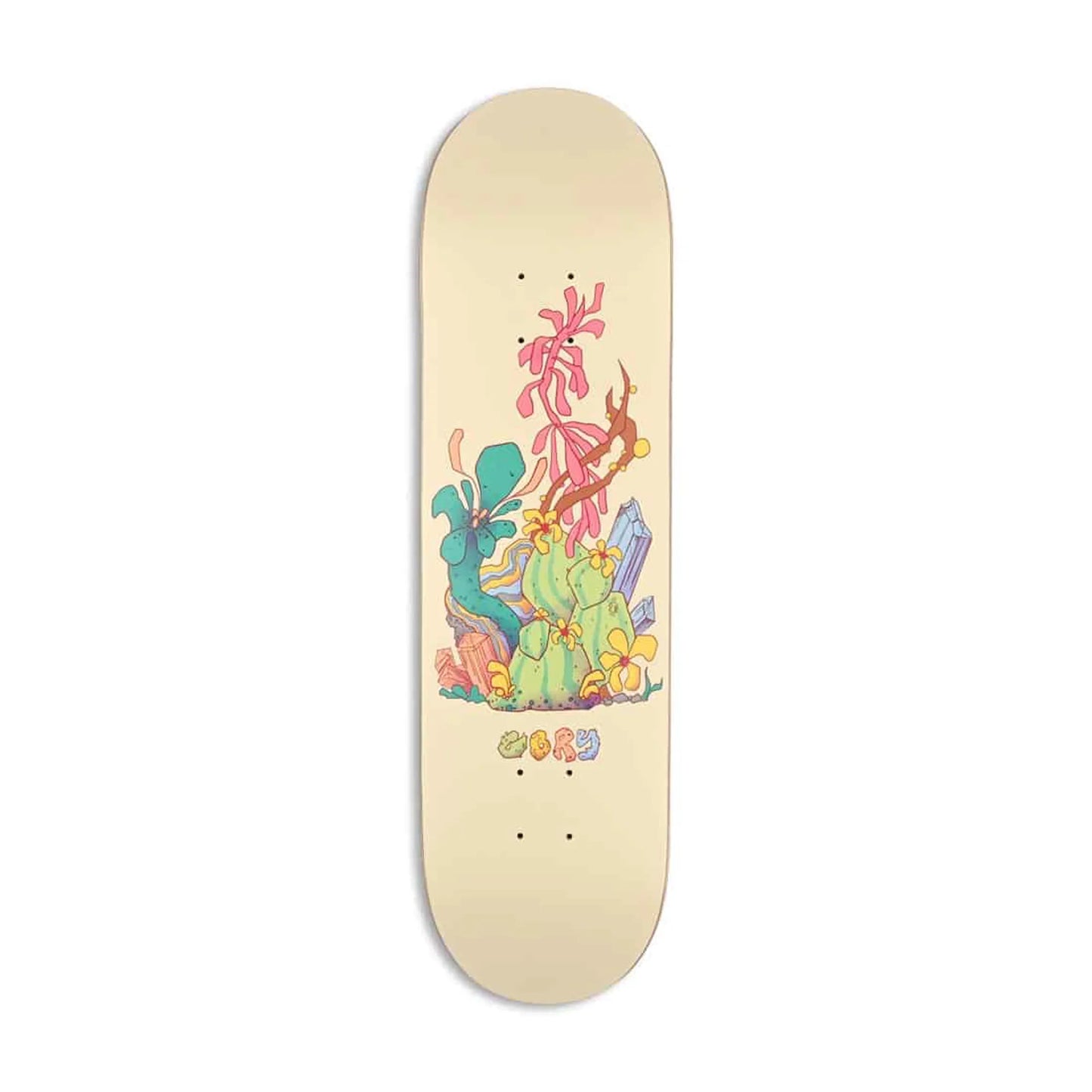 Girl Deck Cacti Crystals Kennedy 8.375 White