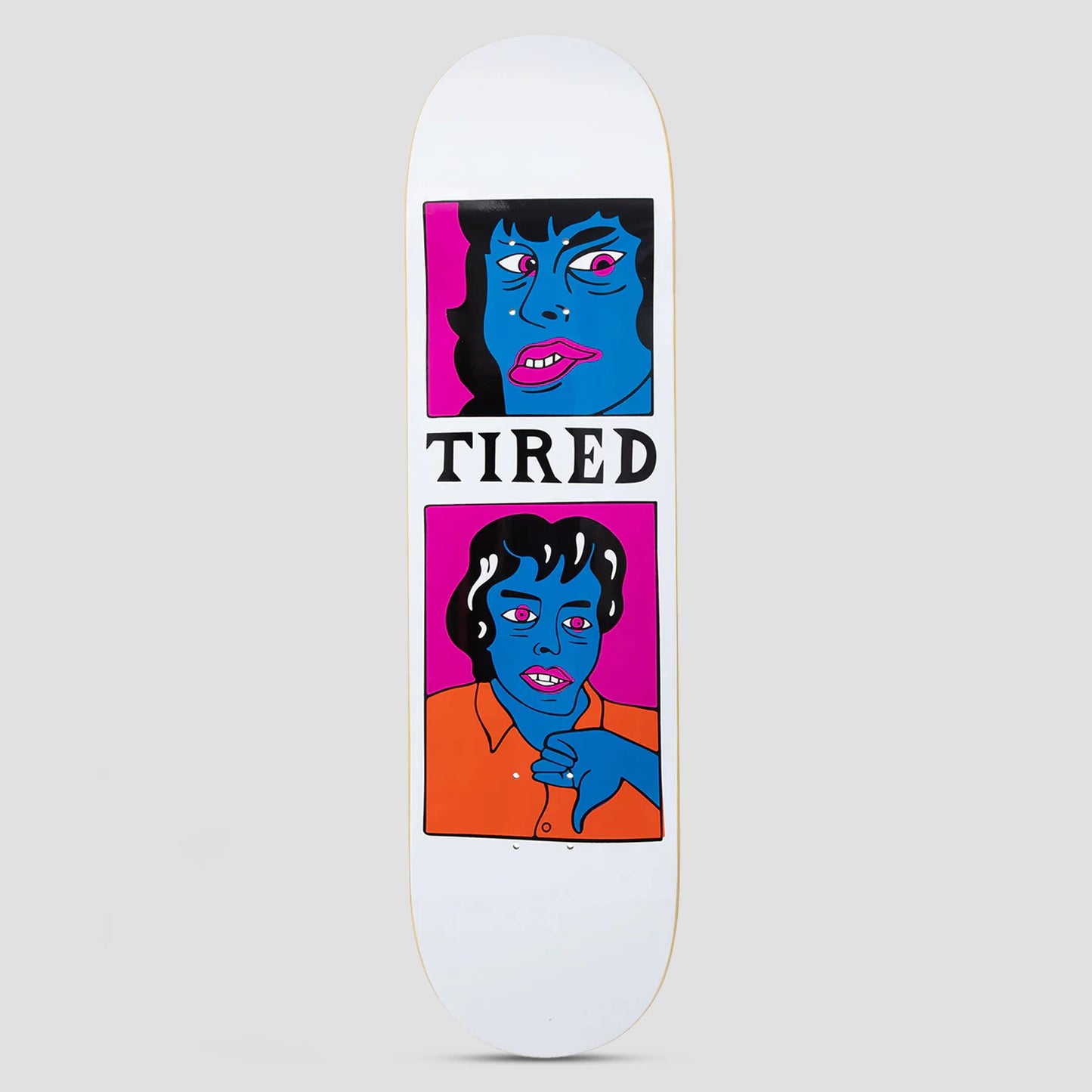 TIRED 8.25 THUMB DOWN SKATEBOARD DECK