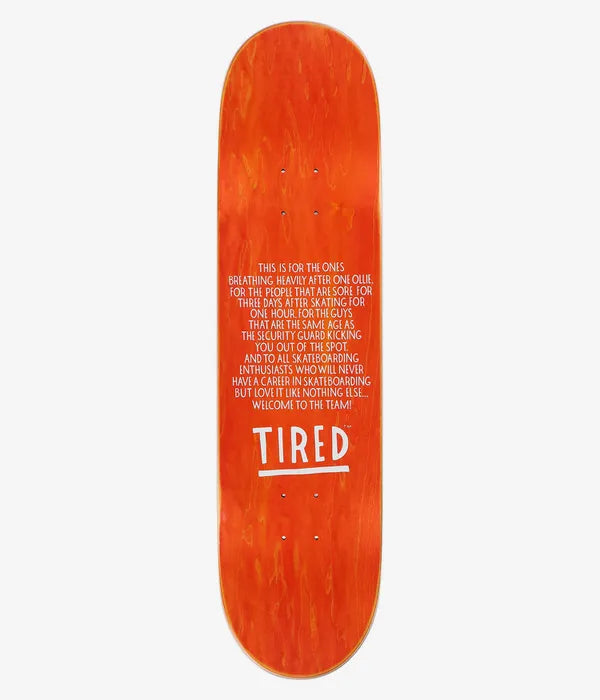TIRED SKATEBOARDS CLOWN 8.125" SKATEBOARD DECK