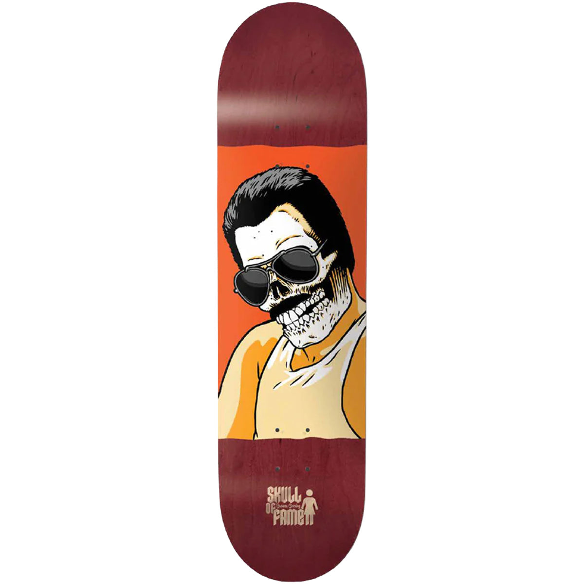 Girl Skateboards 'Skull of Fame' Breana Geering Skateboard Deck - 8.125"