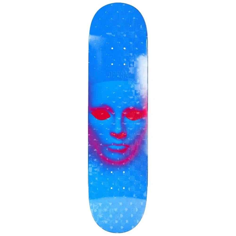 Opera Face EX7 Skateboard Deck Blue Holographic 8.25''