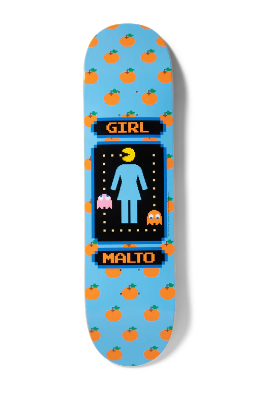 Girl Skateboard Deck Pac-Man Sean Malto Twin Tip 8.5"