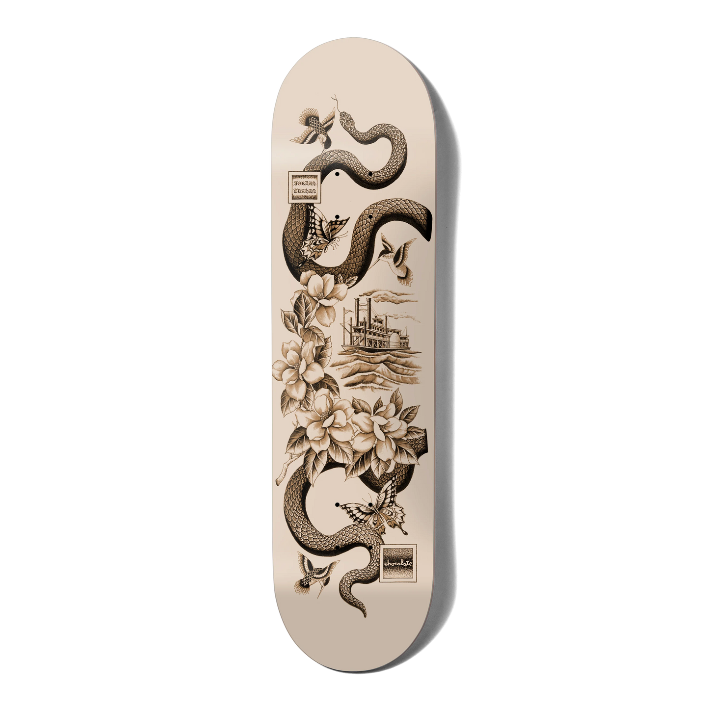 Chocolate Skateboard Deck Bayou Jordan Trahan 8.5"