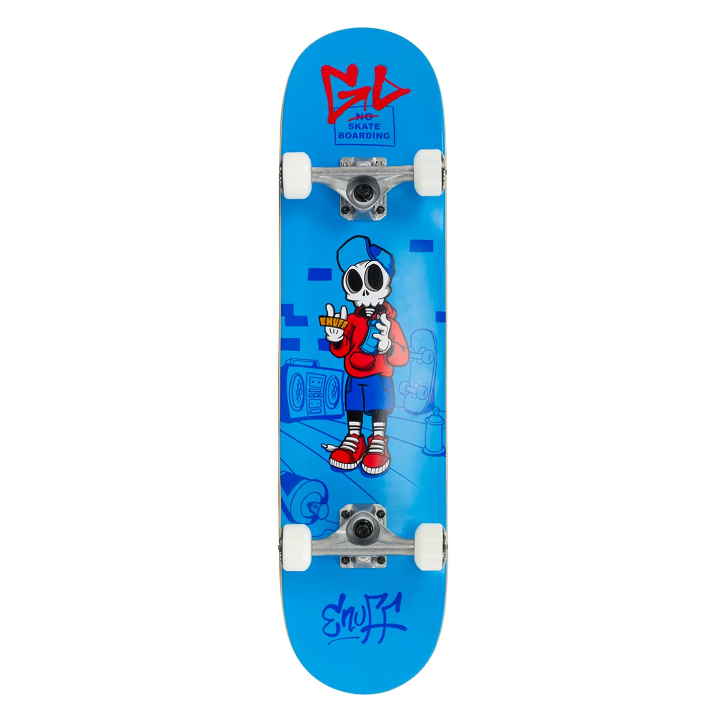 Enuff Skateboards Skully Complete Skateboard Blue 31.5 x 7.75 Inch