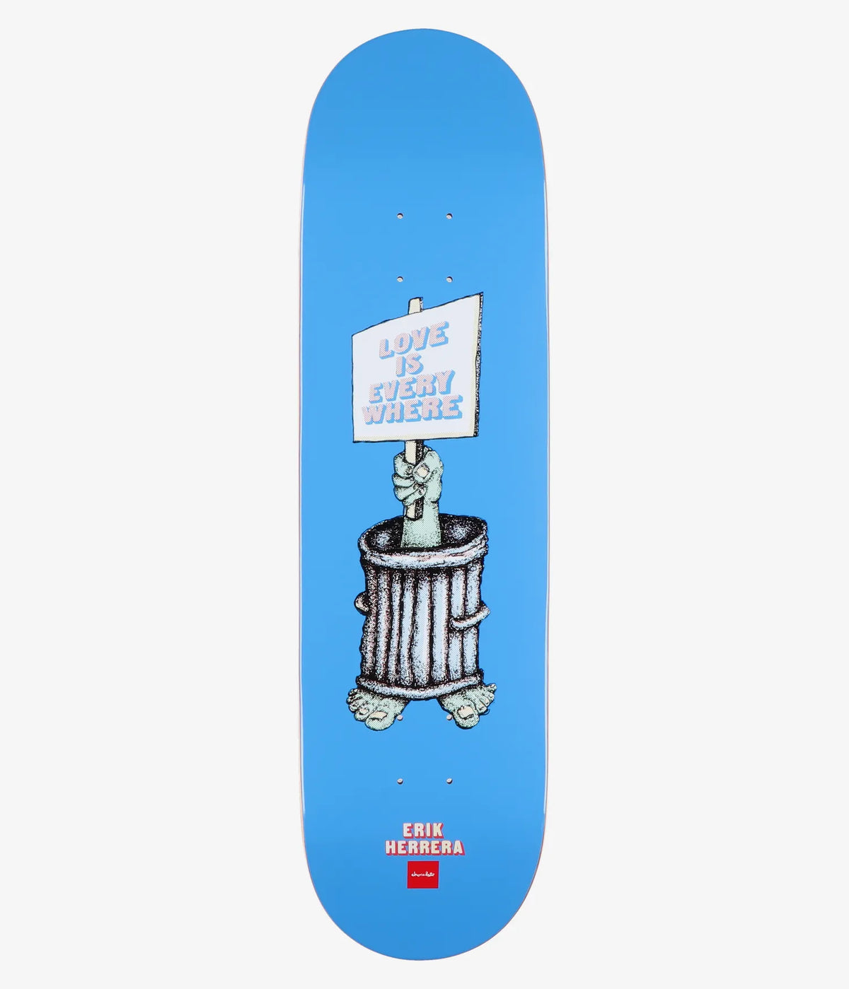 Chocolate Herrera World Is Yours 8.375" Skateboard Deck (blue)