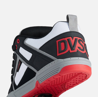DVS Comanche Skate Shoes - Black/White/Charcoal/Red