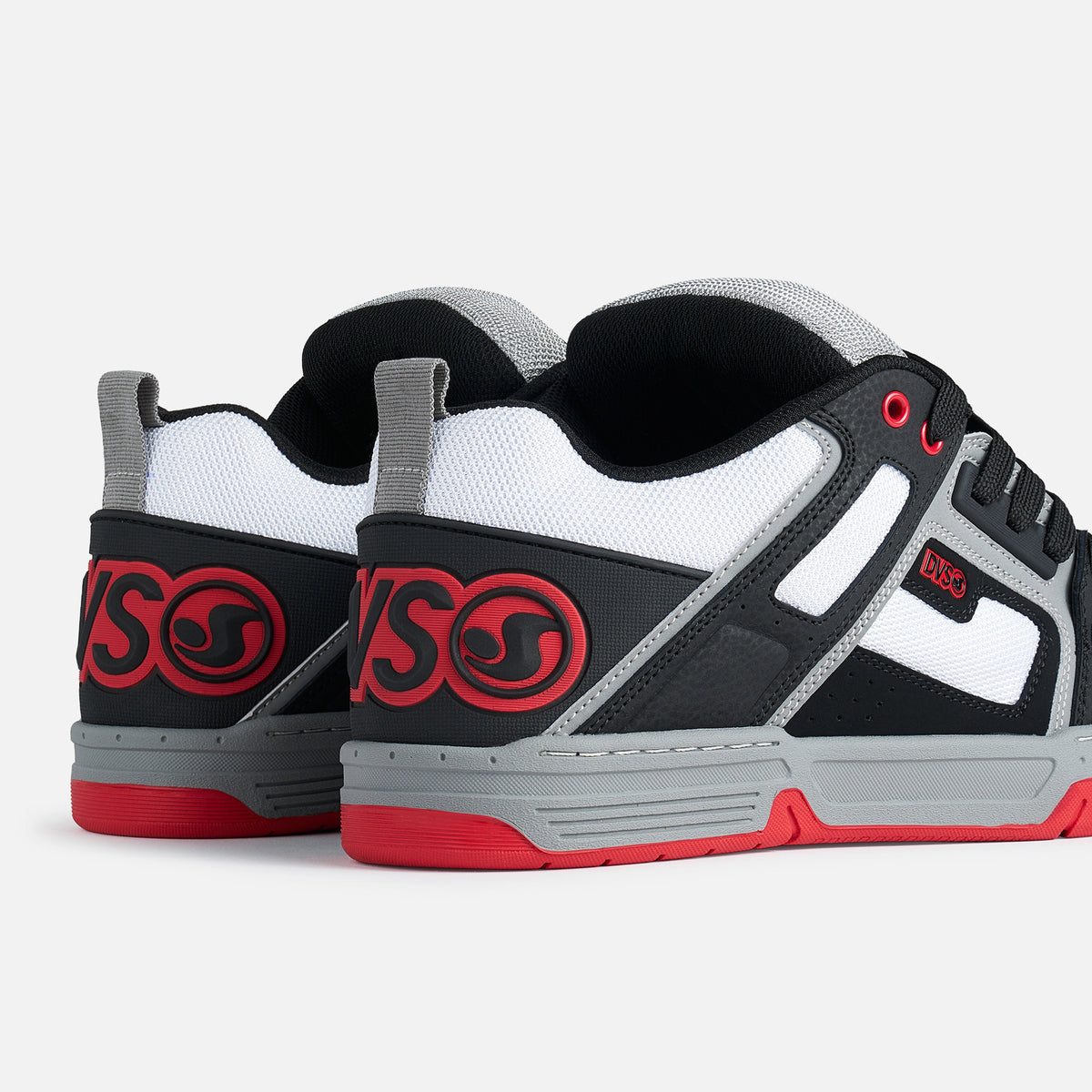 DVS Comanche Skate Shoes - Black/White/Charcoal/Red