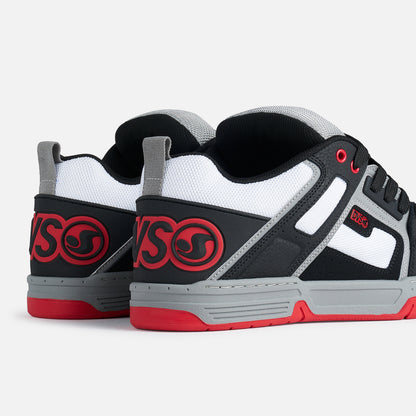 DVS Comanche Skate Shoes - Black/White/Charcoal/Red