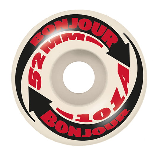 Bonjour Urethane Arrow 52mm 101a - Red