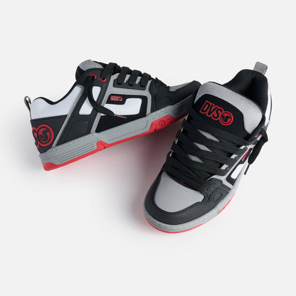 DVS Comanche Skate Shoes - Black/White/Charcoal/Red