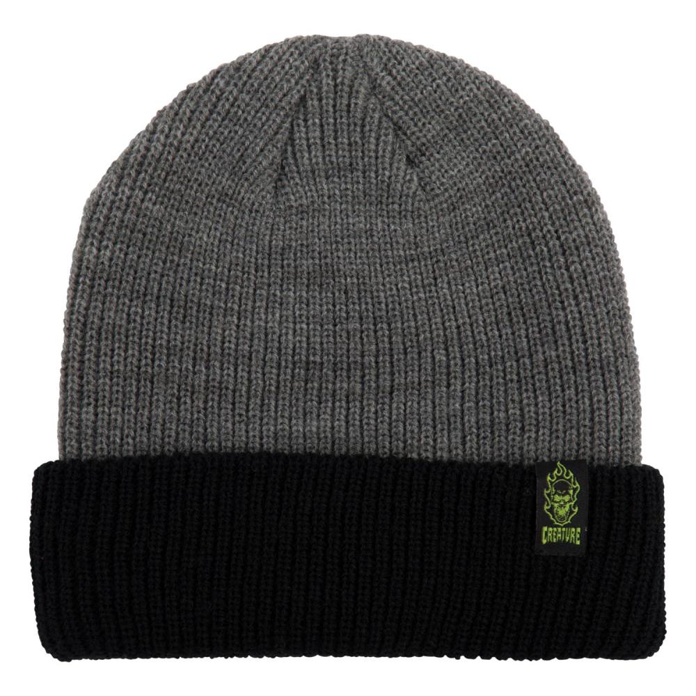 Creature Shoreman Beanie Bonehead Label - Grey