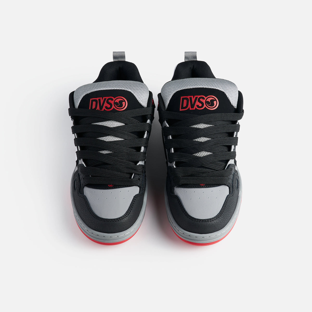 DVS Comanche Skate Shoes - Black/White/Charcoal/Red
