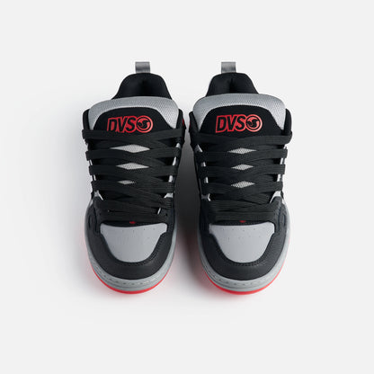 DVS Comanche Skate Shoes - Black/White/Charcoal/Red