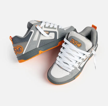DVS Comanche Skate Shoes Charcoal Grey Orange