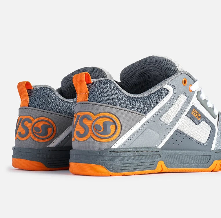 DVS Comanche Skate Shoes Charcoal Grey Orange
