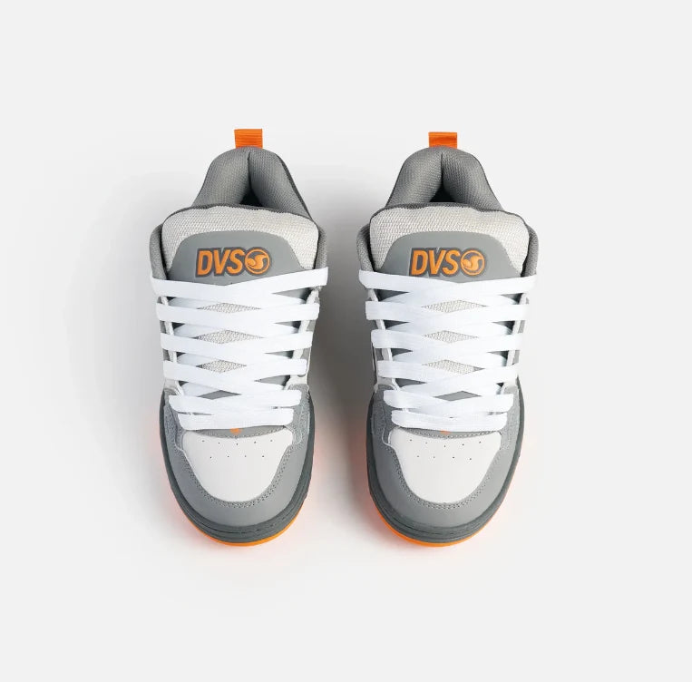 DVS Comanche Skate Shoes Charcoal Grey Orange