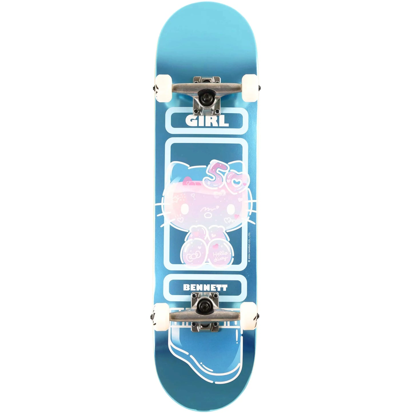 Girl x Hello Kitty 50th Anniversary Complete Skateboard - Bennett 8