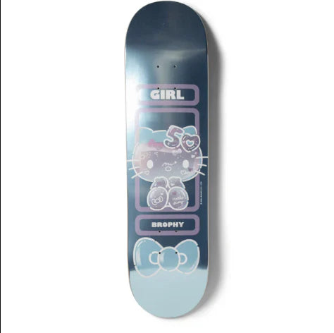 Girl x Hello Kitty Skateboard Deck 50th Anniversary Andrew Brophy 8.6"