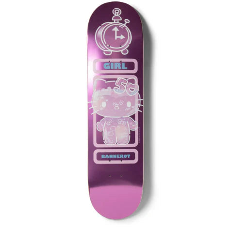 Girl x Hello Kitty Skateboard Deck 50th Anniversary Simon Bannerot 8.5"