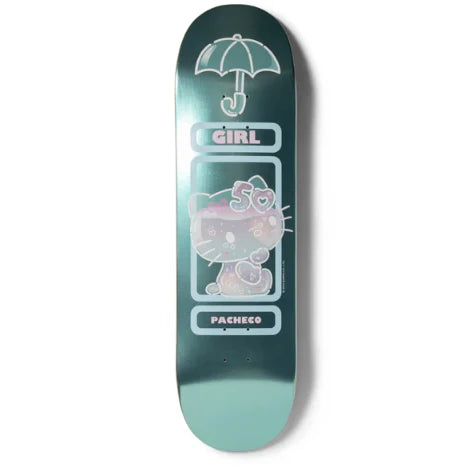 Girl x Hello Kitty Skateboard Deck 50th Anniversary Tyler Pacheco Twin Tip 8.5"