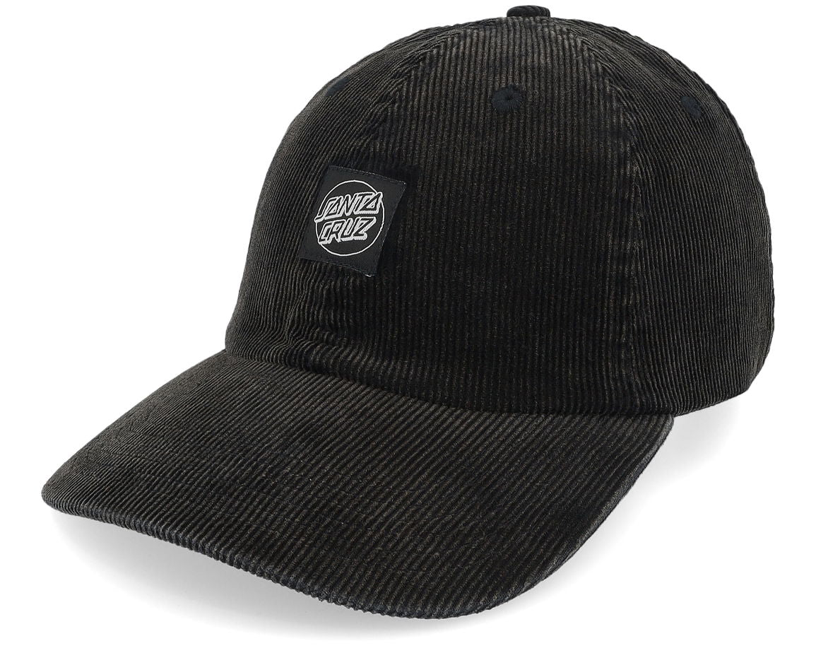 SANTA CRUZ - OPUS DOT LABEL DAD CAP - BLACK