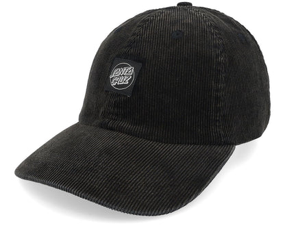 SANTA CRUZ - OPUS DOT LABEL DAD CAP - BLACK