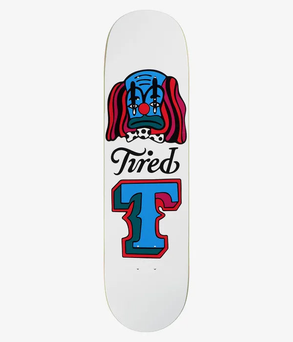 TIRED SKATEBOARDS CLOWN 8.125" SKATEBOARD DECK