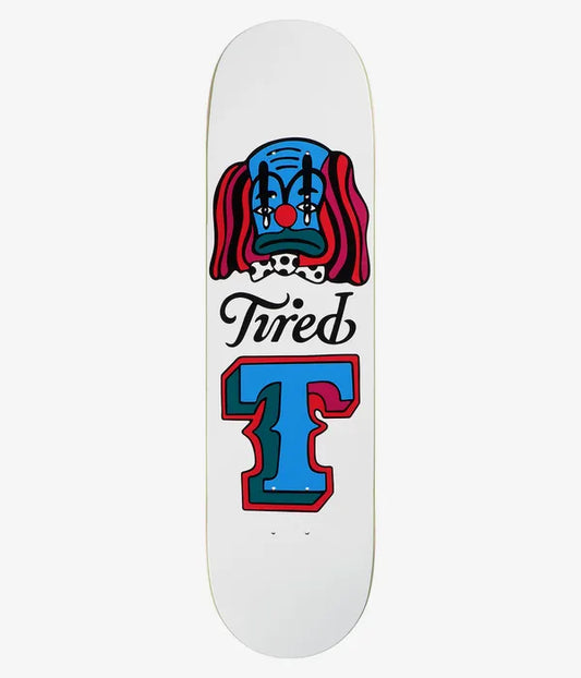TIRED SKATEBOARDS CLOWN 8.125" SKATEBOARD DECK