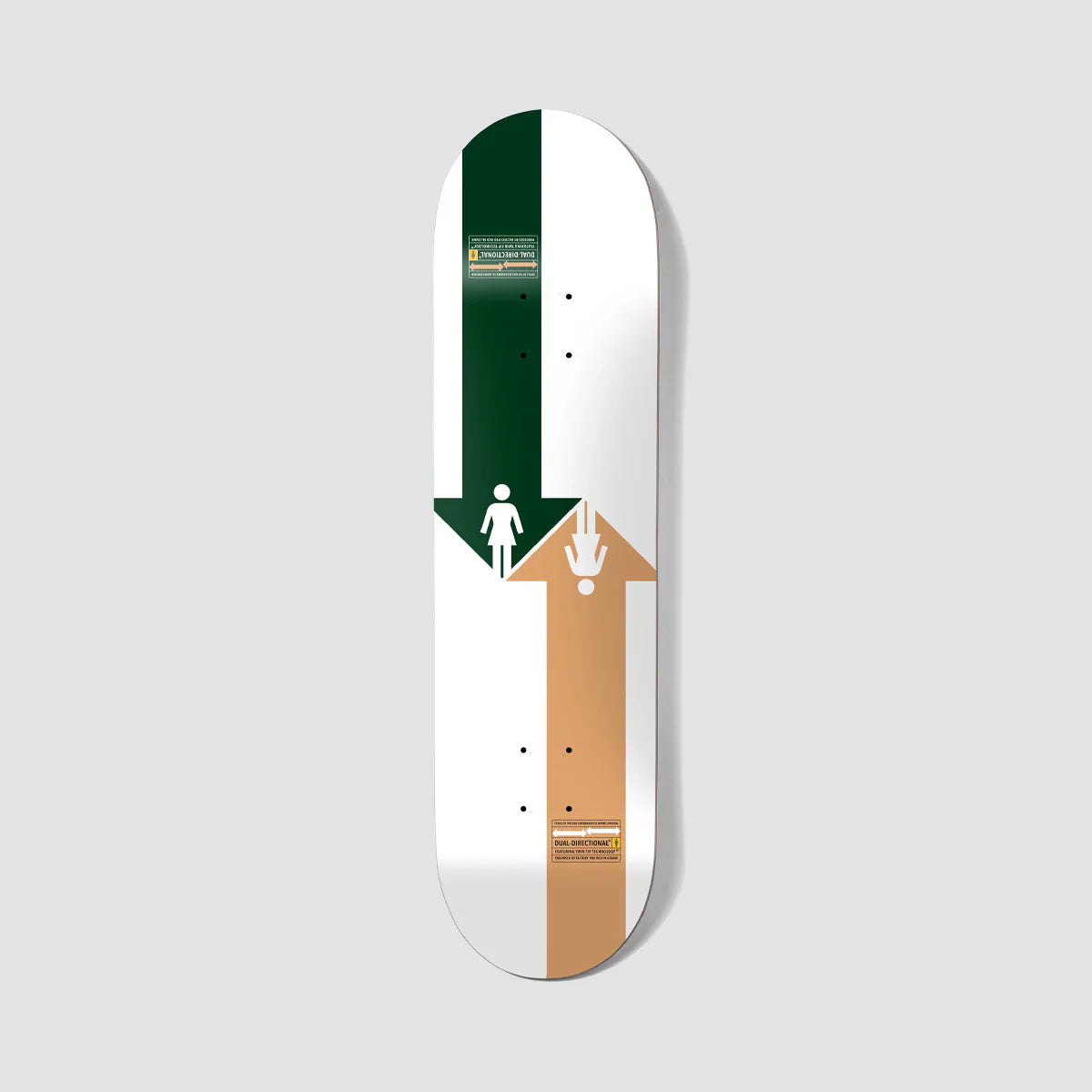 GIRL DUAL-DIRECTIONAL RICK MCCRANK W49 SKATEBOARD DECK - 8.5"