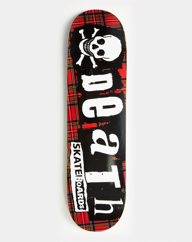 Death Punk Tartan Skateboard Deck 8.25