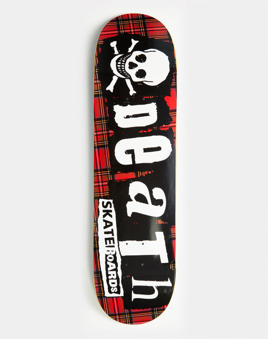 Death Punk Tartan Skateboard Deck 8.25