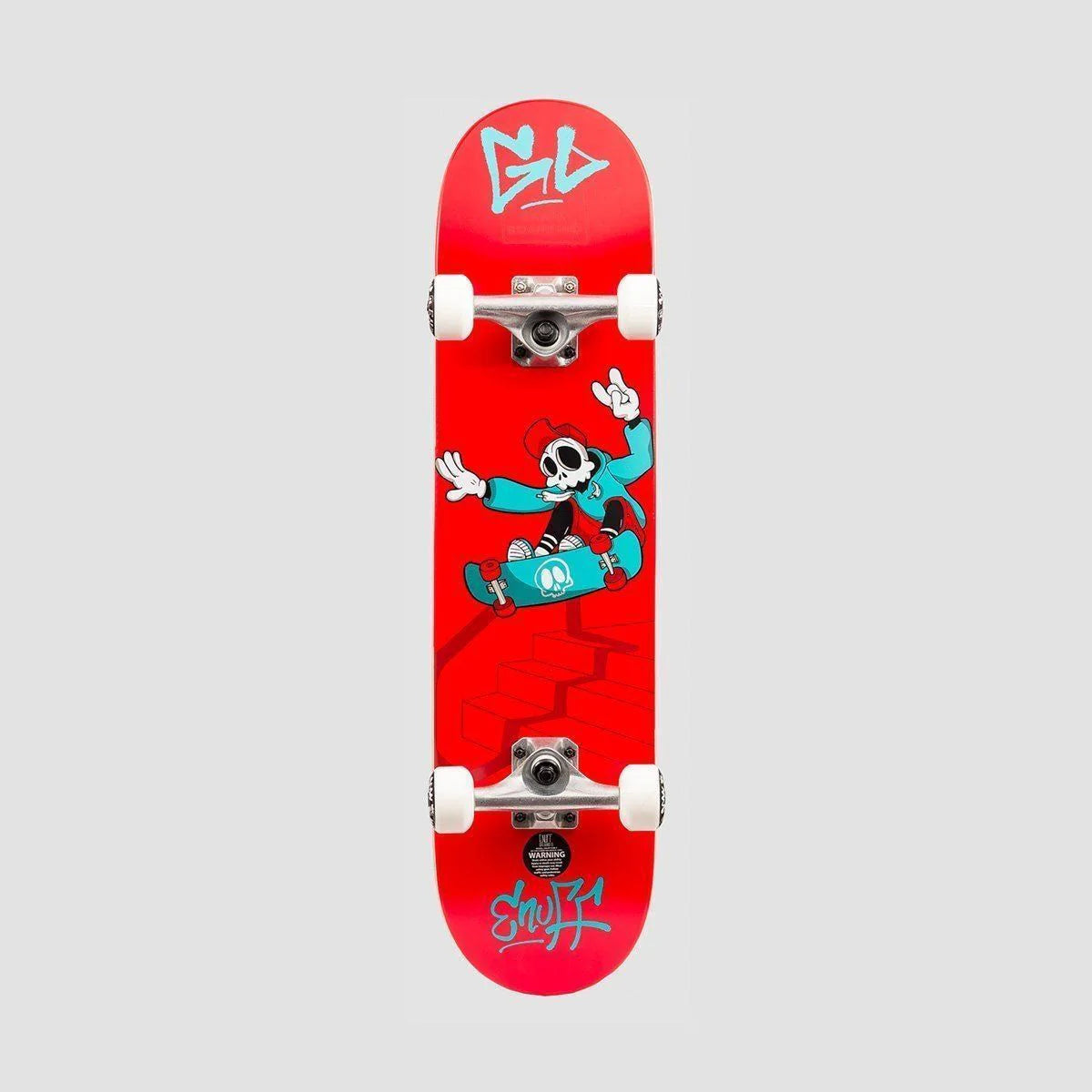 ENUFF SKULLY SKATEBOARD RED - 7.25”