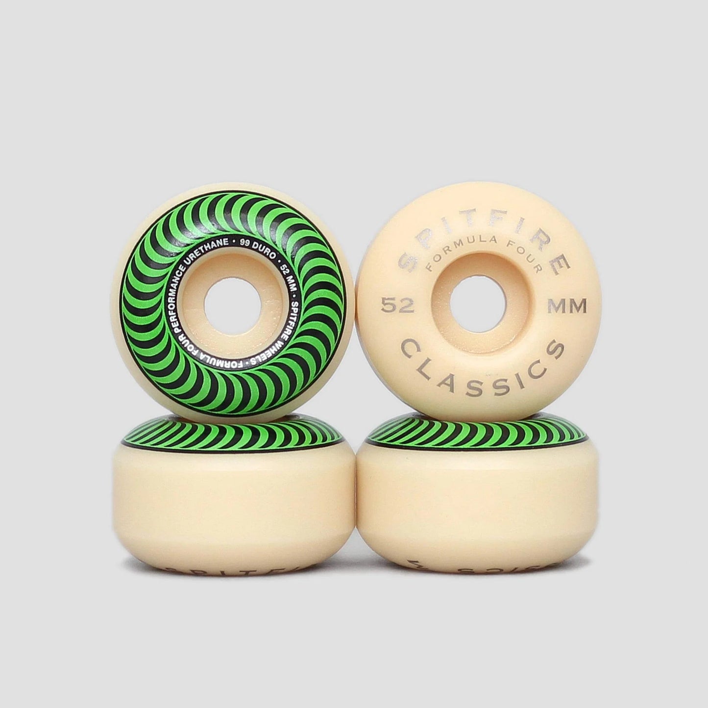 Spitfire Formula Four Classics 99D 52mm Wheels – Green