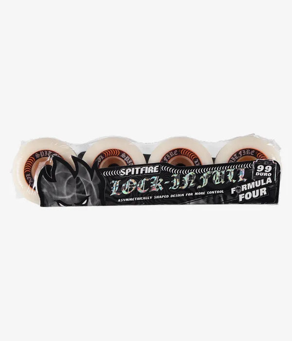 SPITFIRE FORMULA FOUR LOCK IN FULL WHEELS (NATURAL) 57 MM 99A 4 PACK