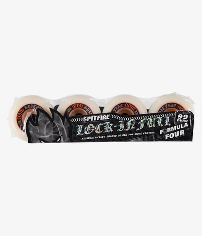 SPITFIRE FORMULA FOUR LOCK IN FULL WHEELS (NATURAL) 57 MM 99A 4 PACK
