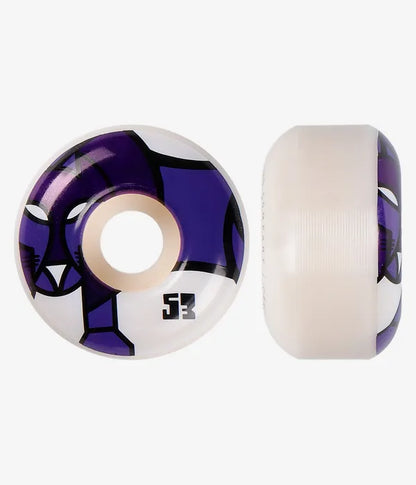 GIRL PICTOGRAPH STAPLE WHEELS (WHITE MULTI) 53MM 99A 4 PACK