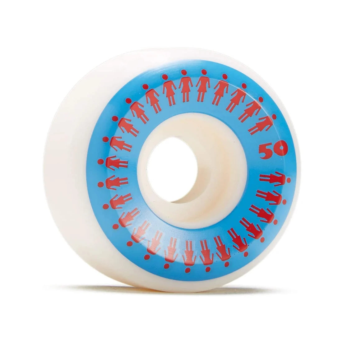 Girl Skateboard Wheels 50mm 99A Repeater Conical White/Blue