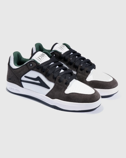 LAKAI TELFORD LOW SKATE SHOES EVON MARTINEZ BROWN WHITE