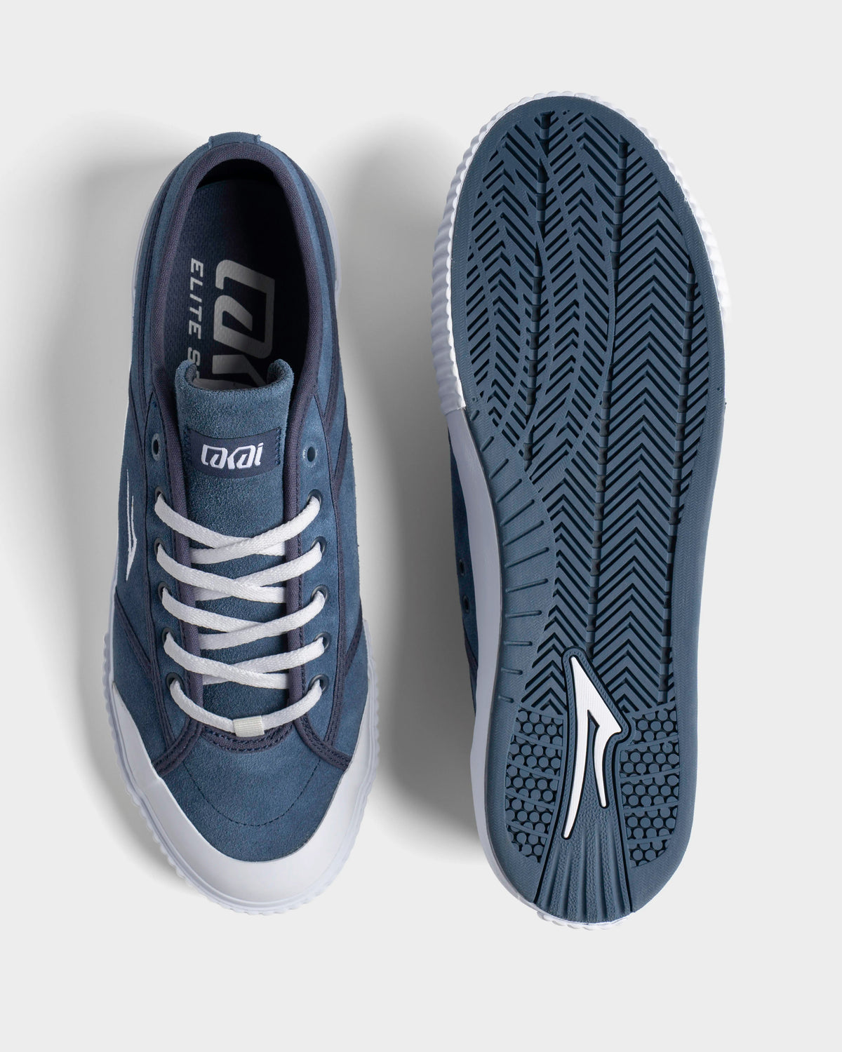 LAKAI CONRAD ELITE SKATE SHOES NAVY WHITE