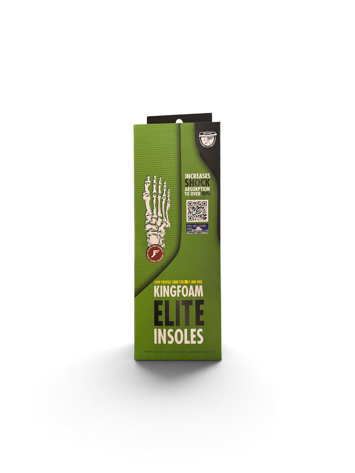 Footprint Kingfoam Elite Insoles Lowprofile 3mm-5mm Heel