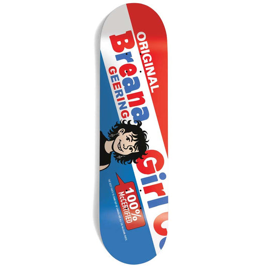 Girl Skateboard Deck Bubblegum Breana Geering 8.25" Twin