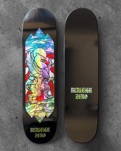 Zero Skateboard Deck Stained Glass Brandon Burleigh 8.5"