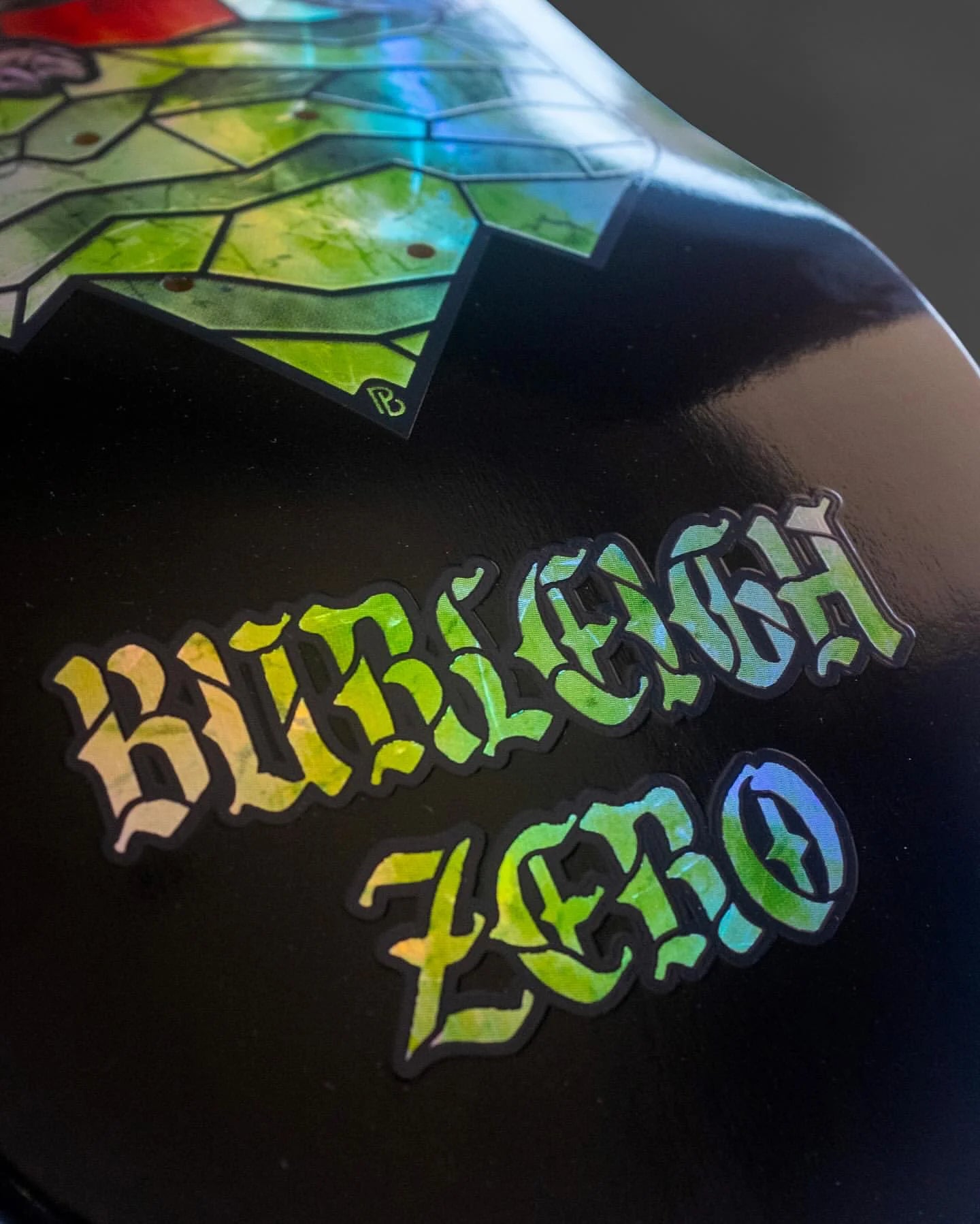 Zero Skateboard Deck Stained Glass Brandon Burleigh 8.5"