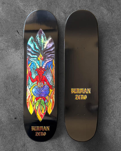 Zero Skateboard Deck Stained Glass Dane Burman 8.5"