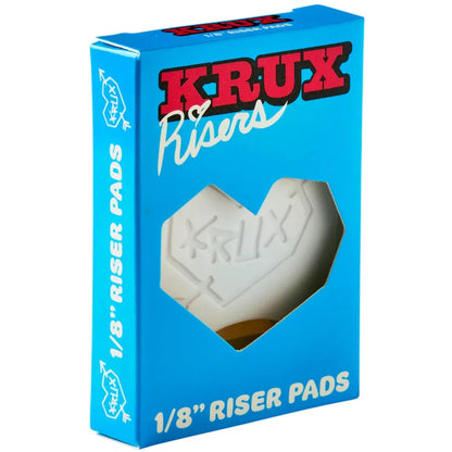 Krux Skateboard Riser Pads White - 1/8''