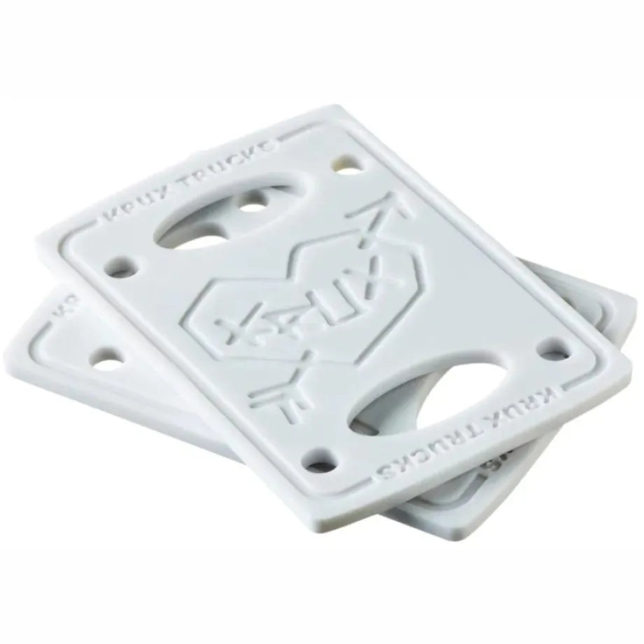 Krux Skateboard Riser Pads White - 1/8''